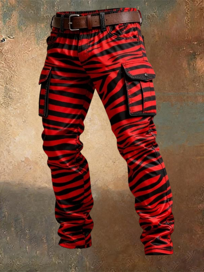 Vintage Denim Cargo Pants for Men