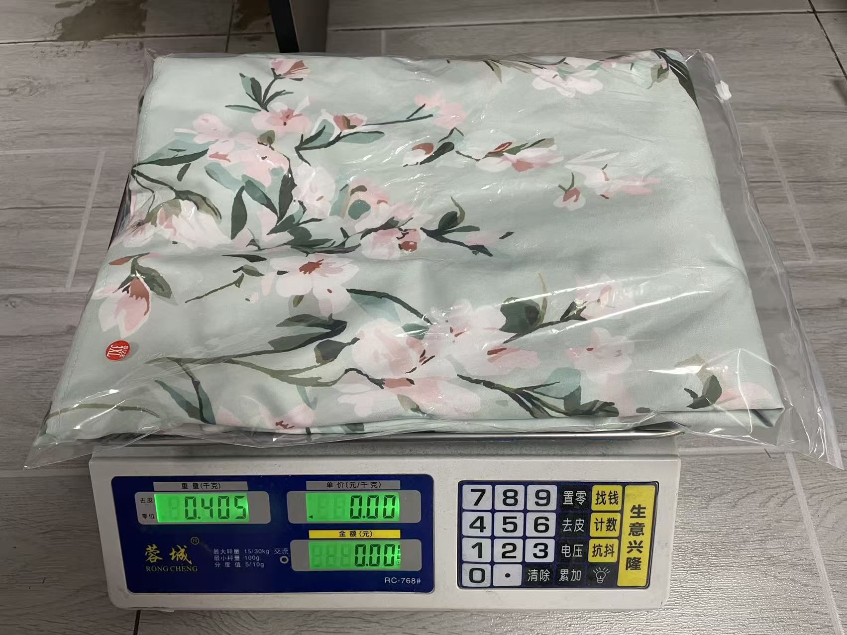 Women's Floral Digital Print Long-Sleeve V-Neck Pleated Dress