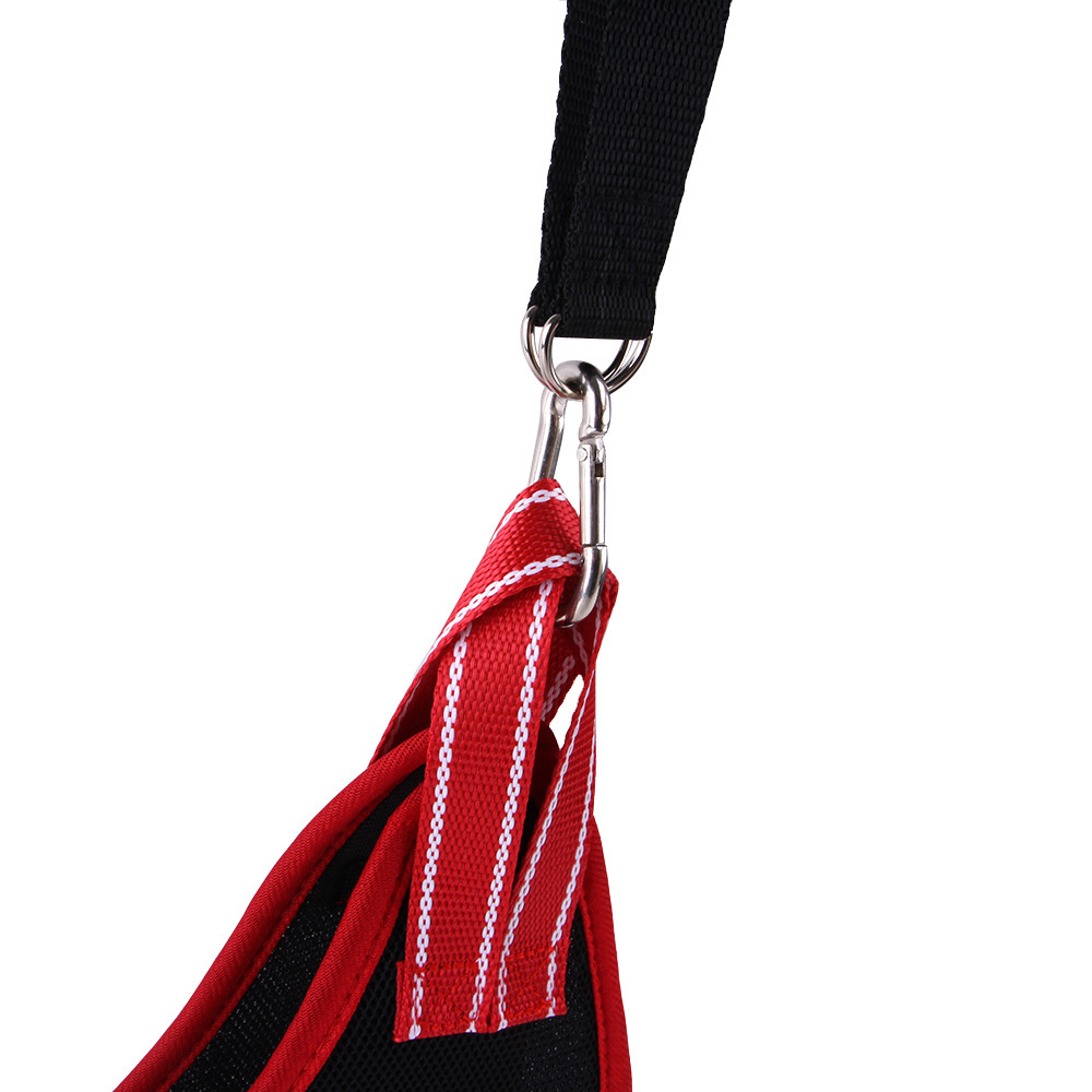 Pet grooming hammock in use