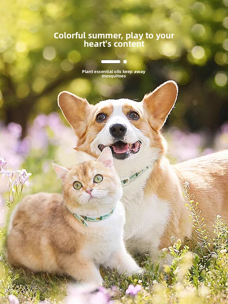 Adjustable flea collar for pets