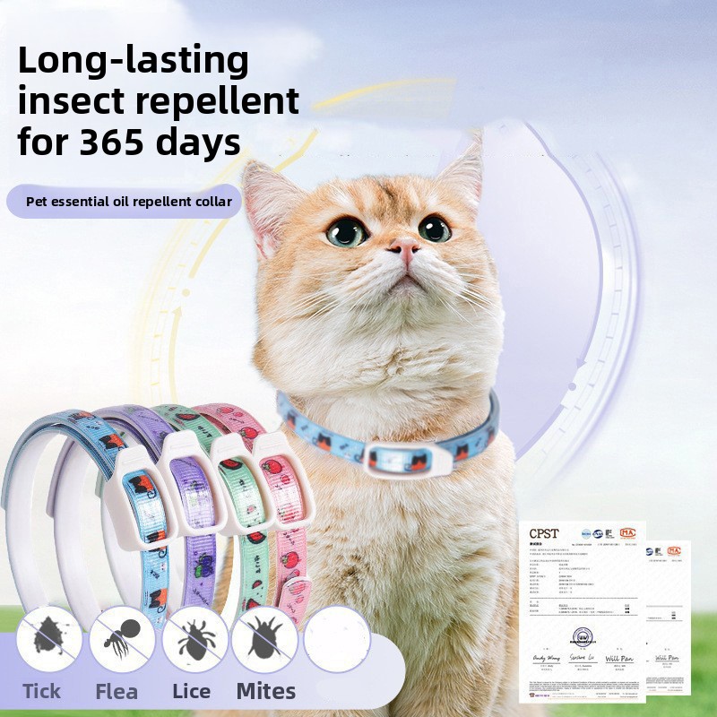 Natural flea and tick collar for dogs