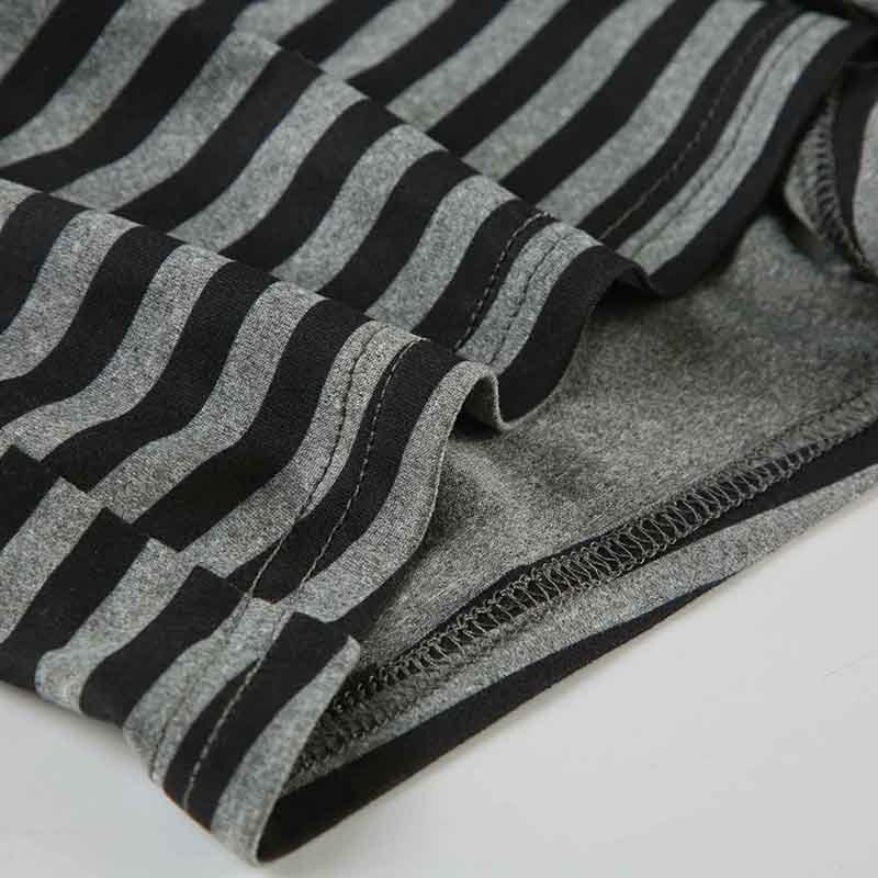 Retro Striped Halter Neck Two-Piece 22
