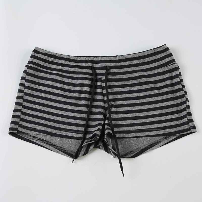 Retro Striped Halter Neck Two-Piece 19