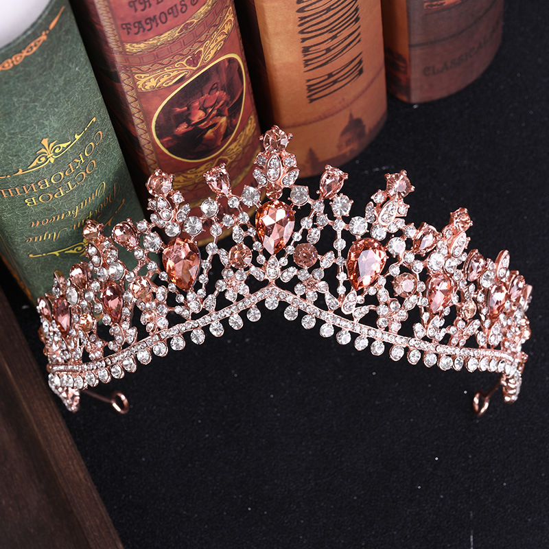 Diamond Hair Crown Alloy Rhinestone Bridal Tiara Wedding Sparkle