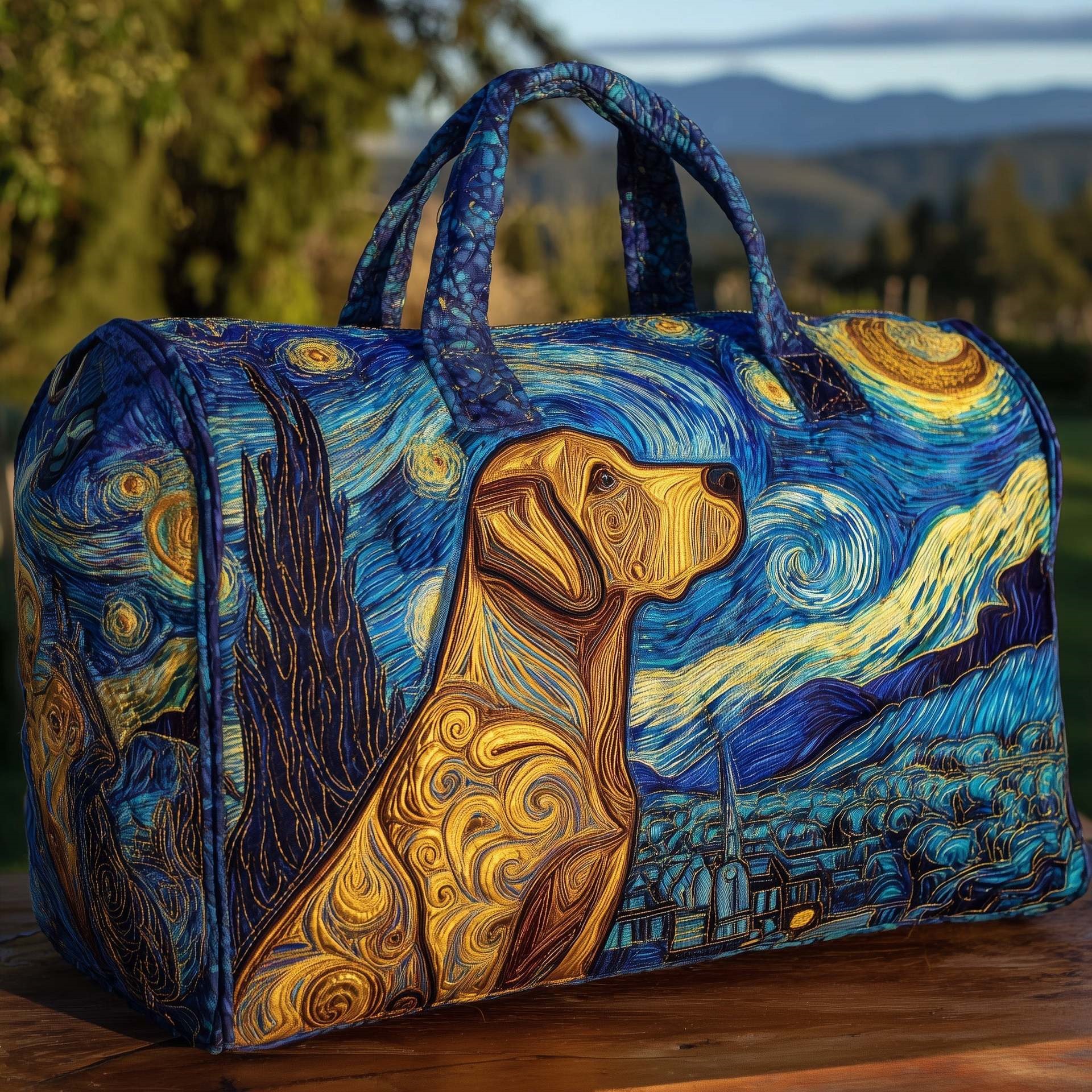 Dog and Sport Quilted Duffel Bags