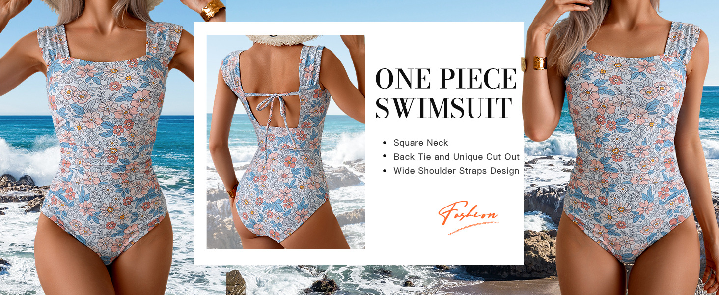 Retro One Piece Swimsuit