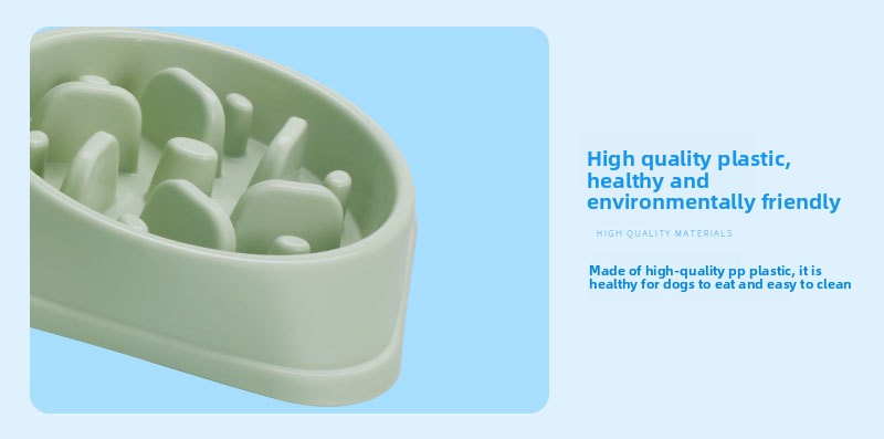 Slow feed dog bowl easy clean food-grade PP non-toxic