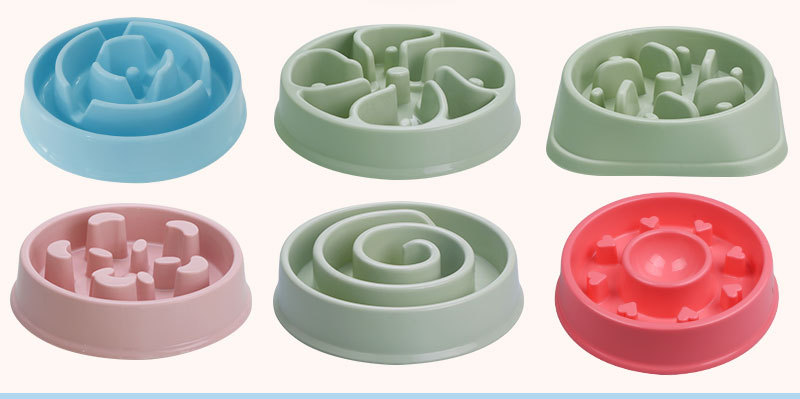 Benefits of slow feed dog bowls digestion bloat prevention maze pattern