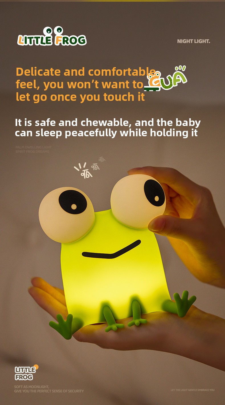 Cute Silicone Frog Night Light 4 1907c769 9983 40bc b4aa 988cc8bf23fd