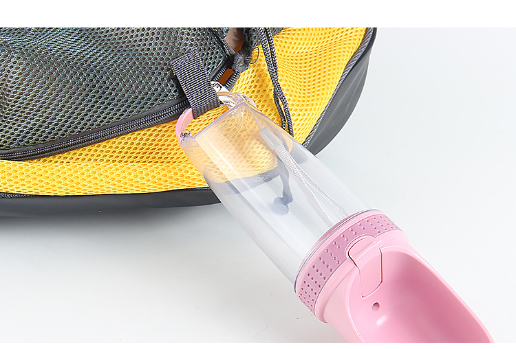 Dog water bottle with bowl easy clean disassembly pet safe