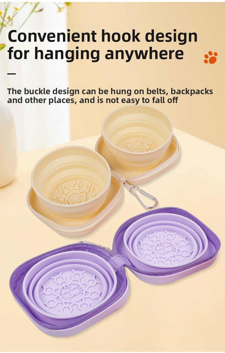 How to clean foldable silicone slow feed dog bowl dual compartment
