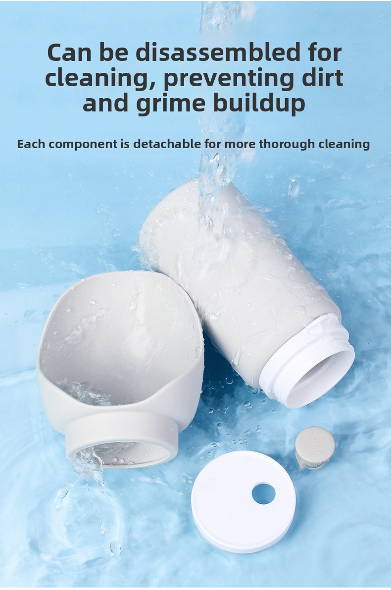 Portable dog water bottle with slow feed bowl packing list contents