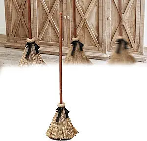 Floating Witch Broom Halloween Decoration - product details
