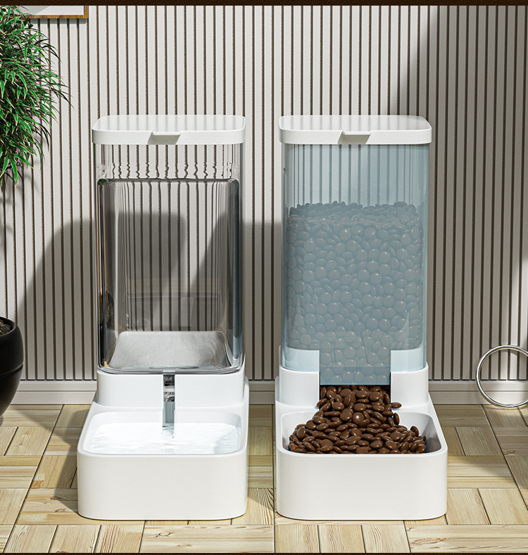 Automatic pet feeder dispenser stainless steel bowl option