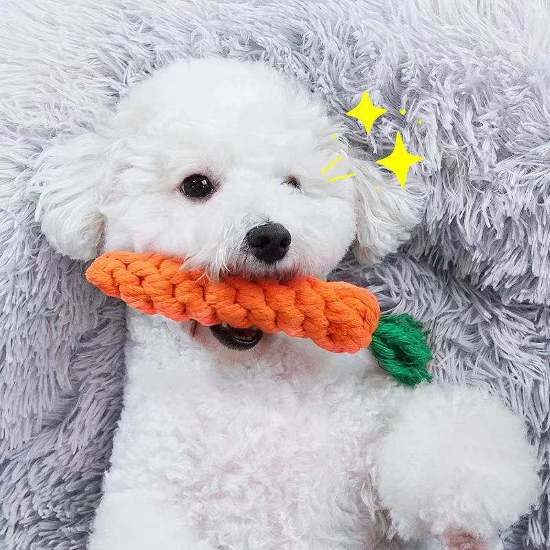 Strong cotton rope dog toy for bored dogs tug of war outdoor