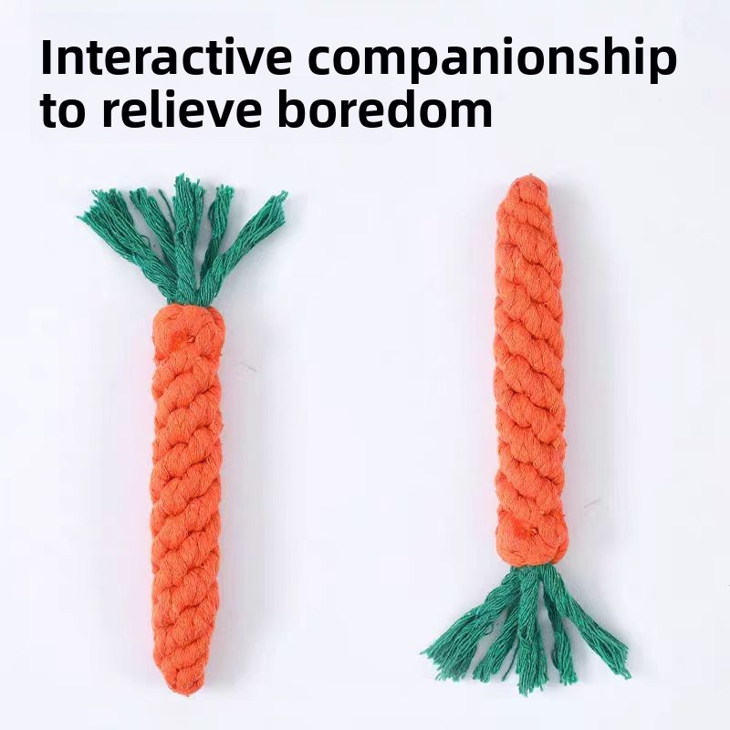 Rope carrot dog toy product overview tough chewers dental