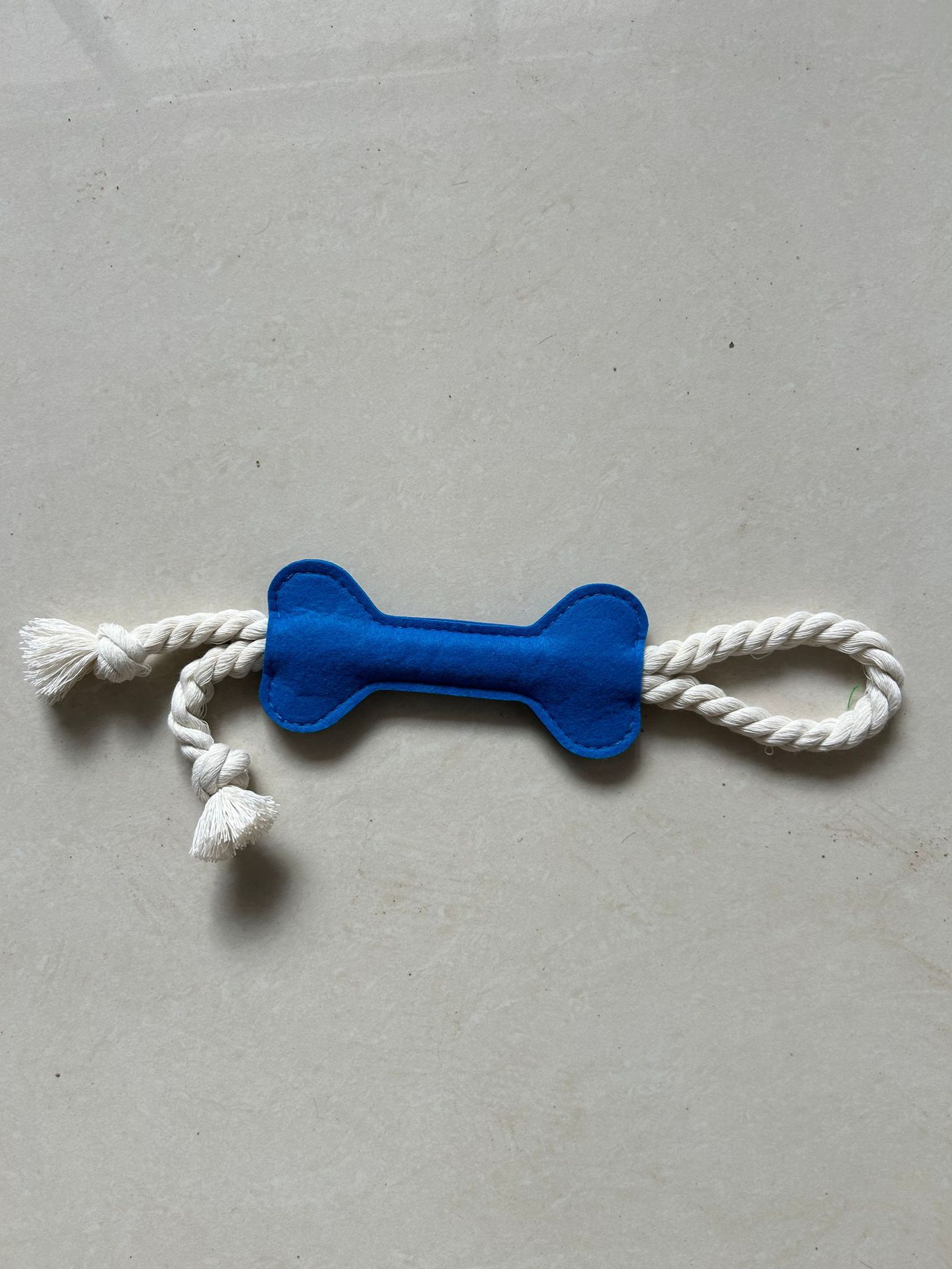 Felt chew dog toy packing contents bone shape