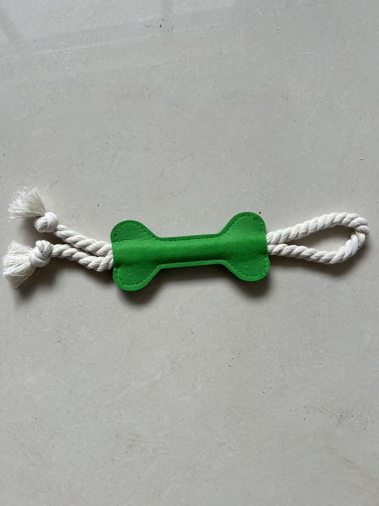 Dog chew toy felt bone shape dental care gum massage