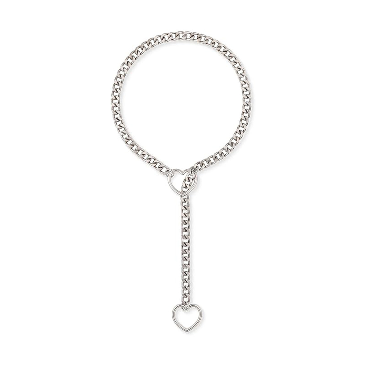 Adjustable Slide Chain Heart Necklace Jewelry 1