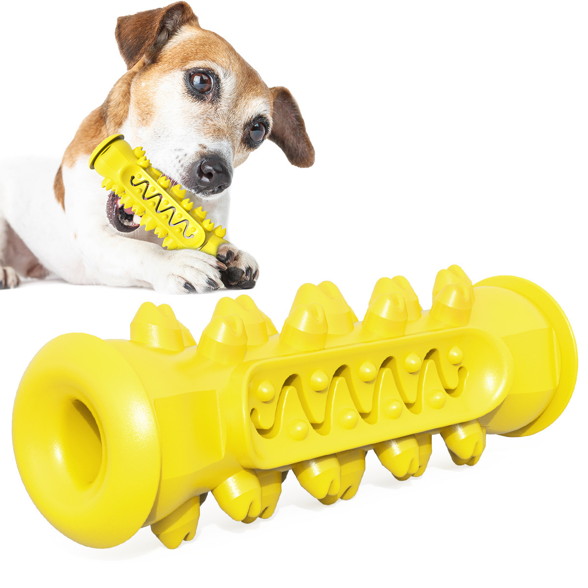 Dog dental chew toy specifications TPR rubber dimensions