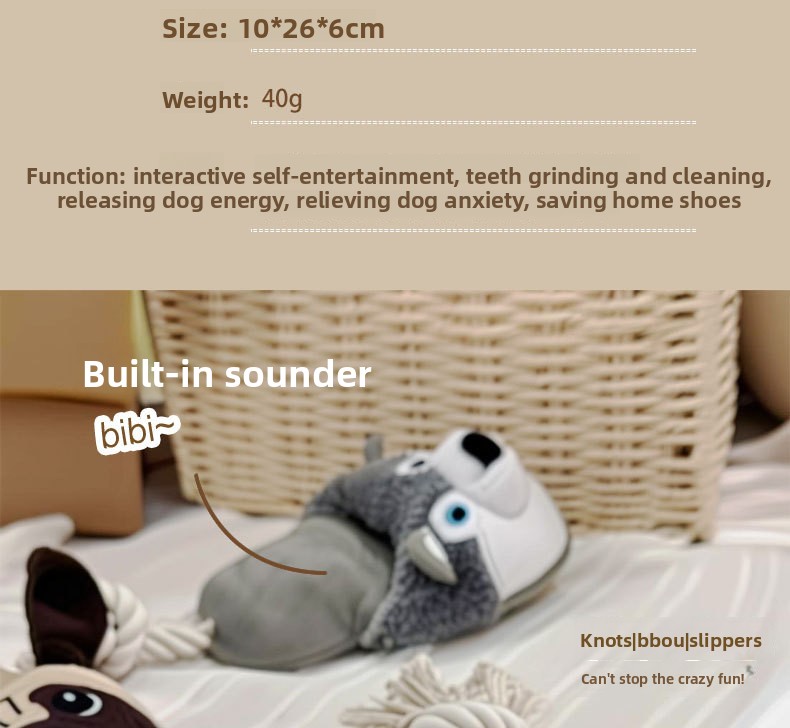 Plush squeaker dog toy specifications and size