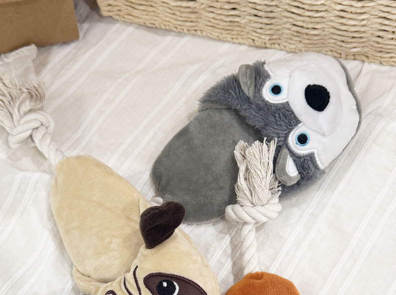 Dog toy gift packaging detail