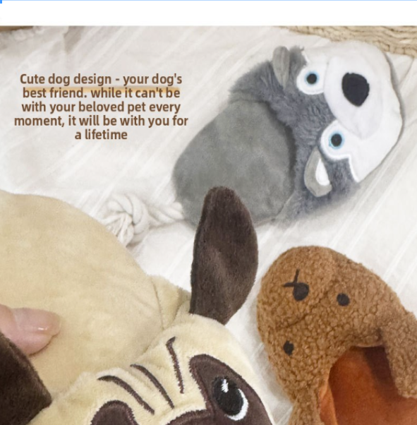 Plush dog toy safety and material details