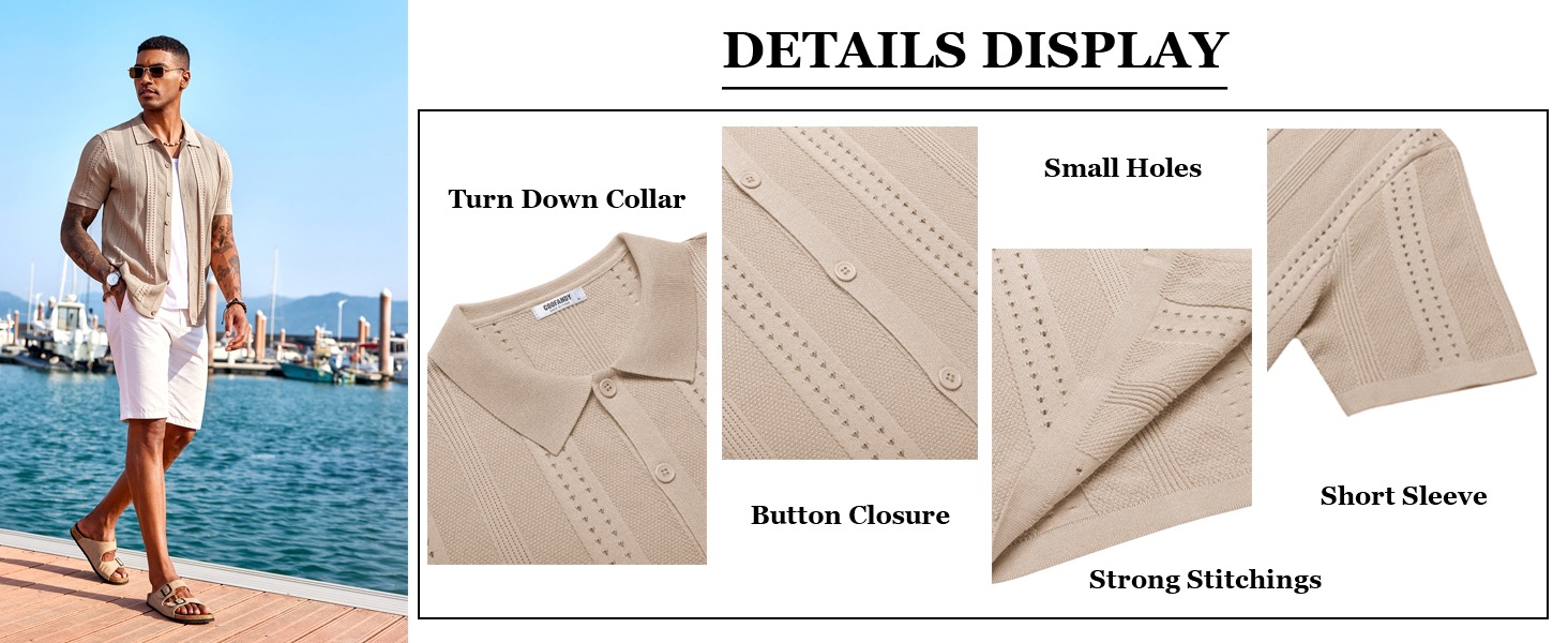 short sleeve knit shirts for men