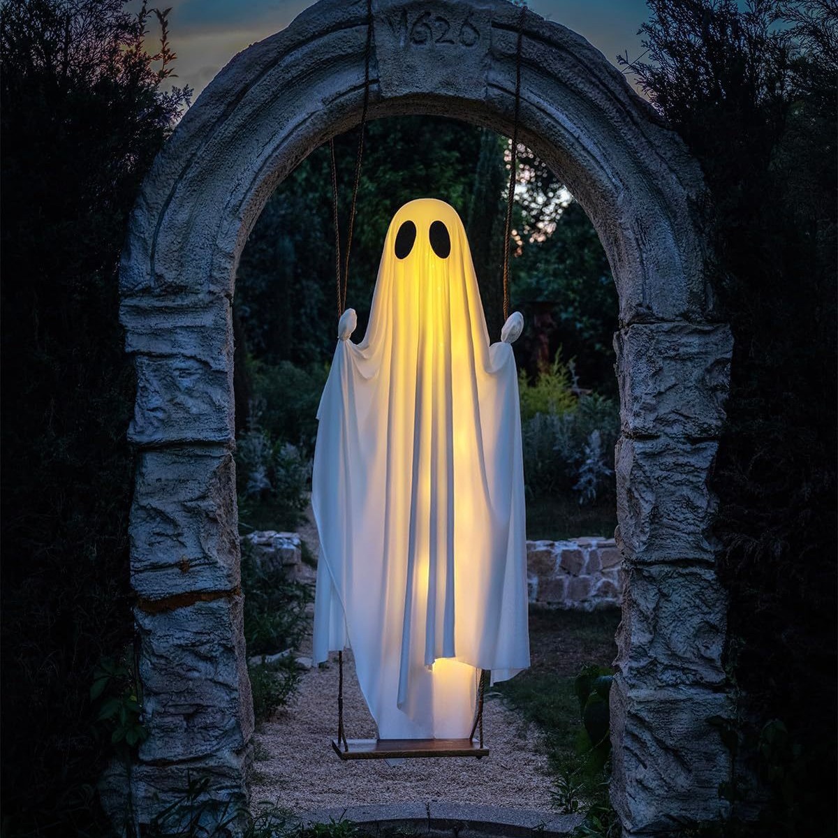 Halloween Large Glowing Swing Ghost Decoration - product details