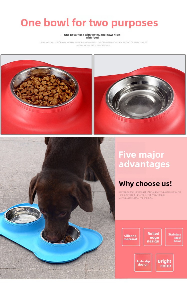 Duo Pet Bowl Set view 1