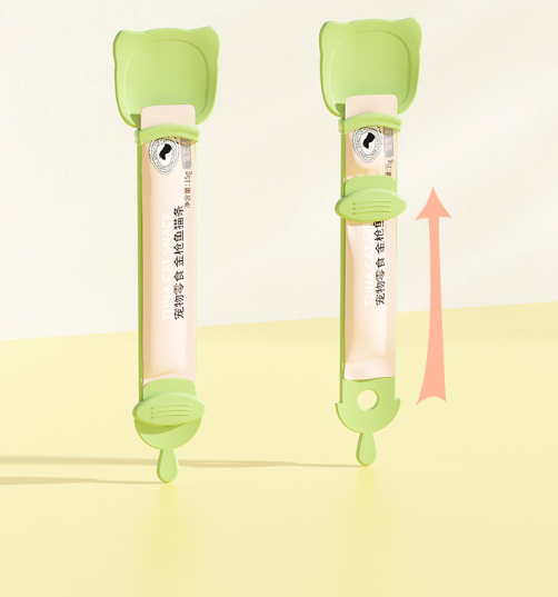 Dispensador manual de snacks cremosos para gatos: imagen adicional
