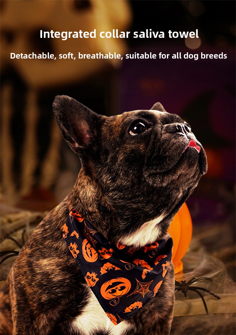 Halloween Pet Bandana Collar - Adjustable - Cloth - product details