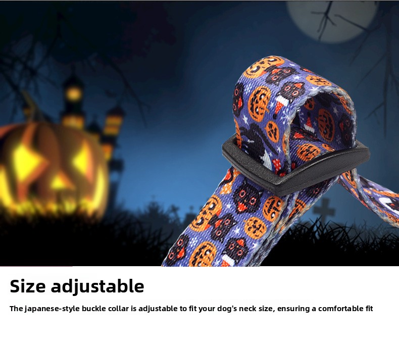 Halloween Pet Bandana Collar - Adjustable - Cloth - product details