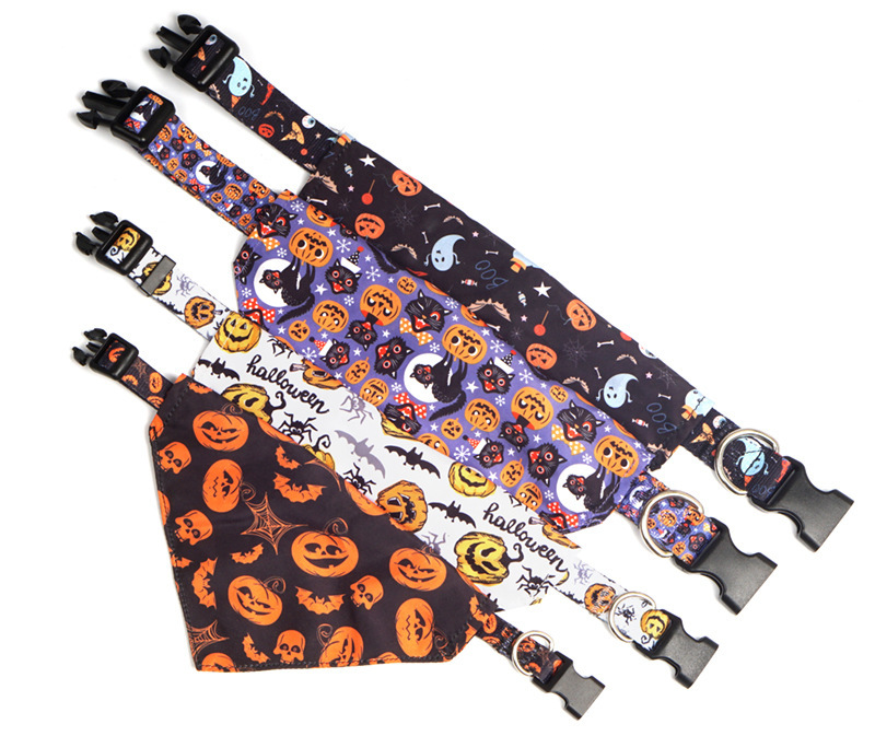 Halloween Pet Bandana Collar - Adjustable - Cloth - product details