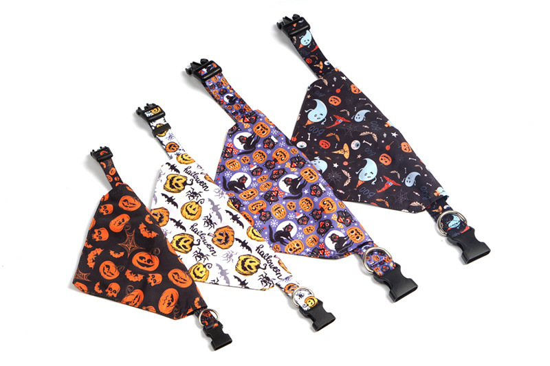 Halloween Pet Bandana Collar - Adjustable - Cloth - product details