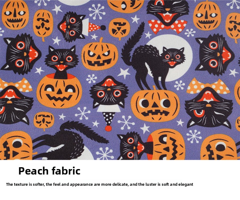 Halloween Pet Bandana Collar - Adjustable - Cloth - product details
