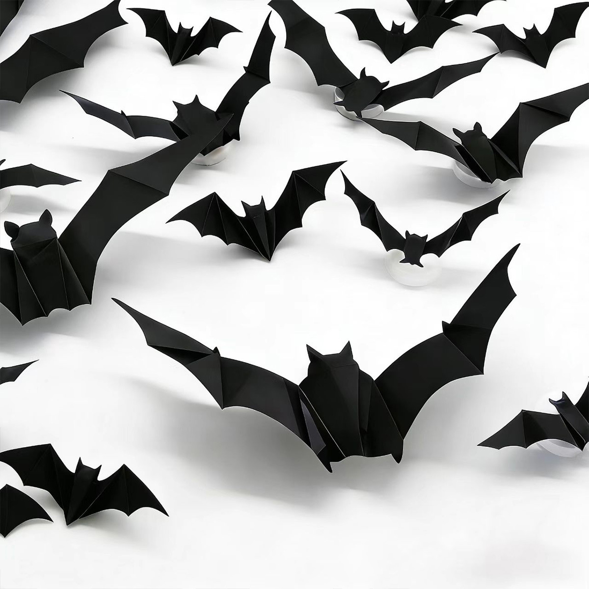 Halloween Flashing LED Bat Wall Stickers - PVC - product details
