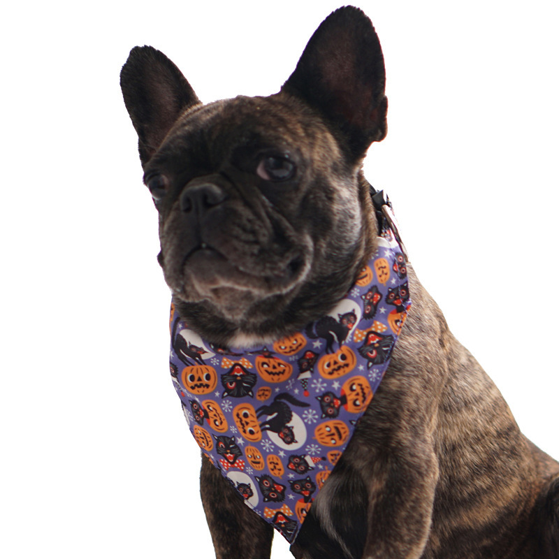 Halloween Pet Bandana Collar - Adjustable - Cloth - product details