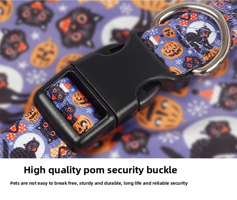 Halloween Pet Bandana Collar - Adjustable - Cloth - product details