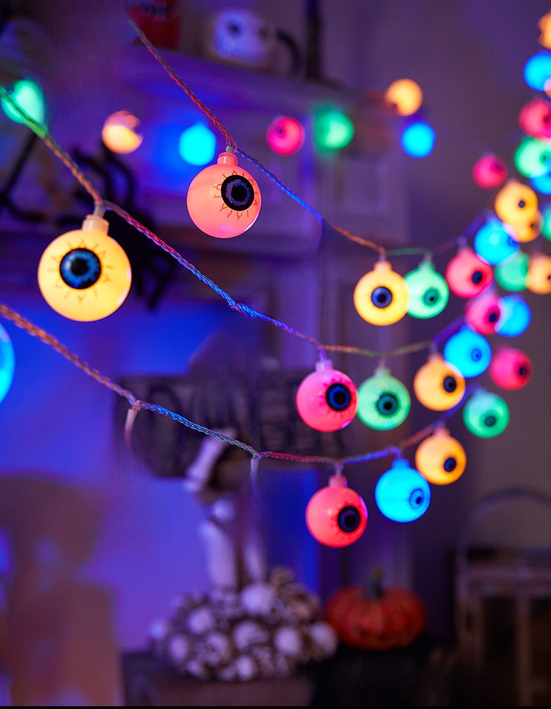 Halloween Pumpkin and Maple Leaf LED String Lights - PVC - product details