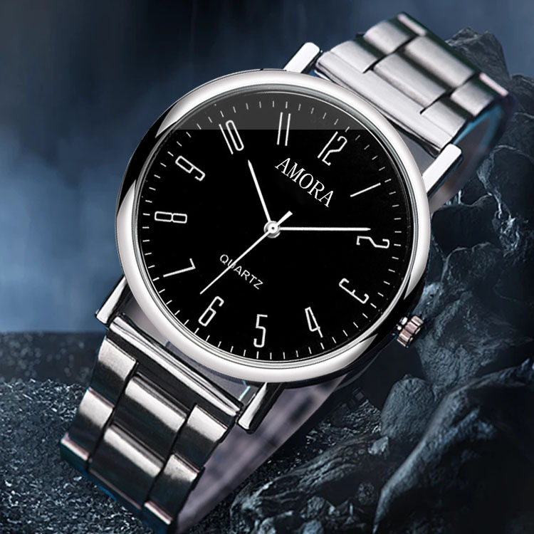 Men’s Ultra Thin Quartz Watch 40.5mm Small Seconds Business Dress Wristwatch