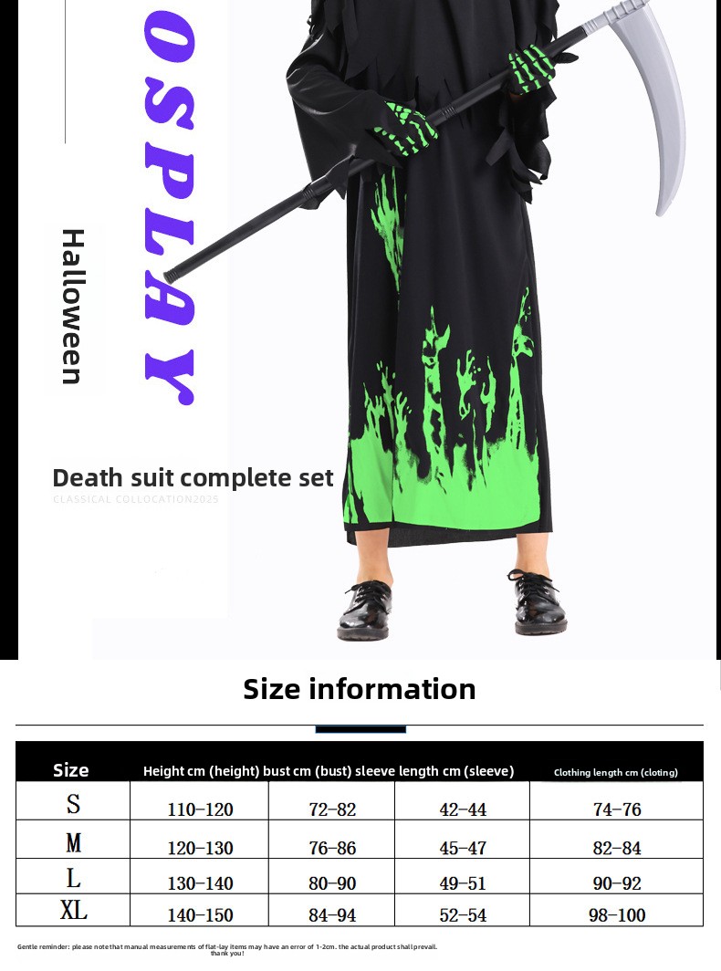 Halloween Glow-in-the-Dark Cosplay Costume - product details