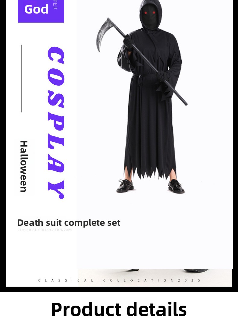 Halloween Glow-in-the-Dark Cosplay Costume - product details