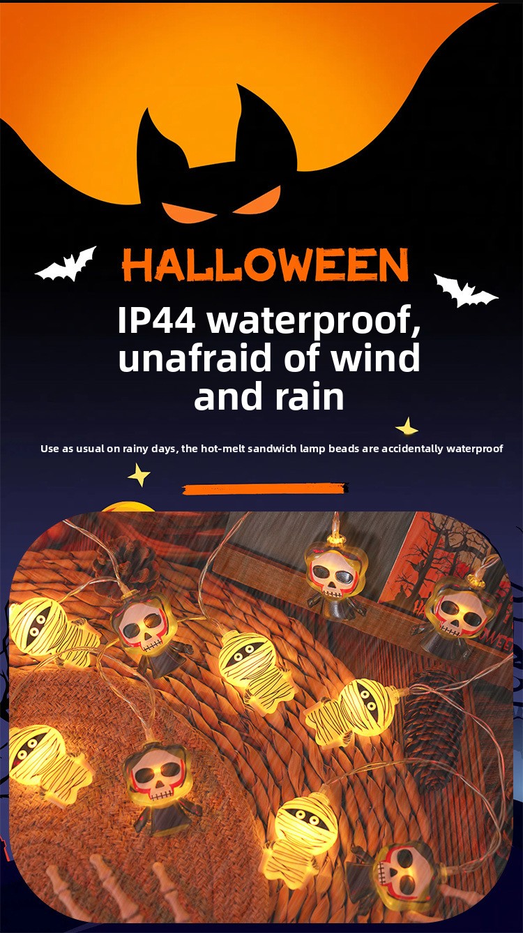 Halloween LED String Lights Pumpkin Ghost Decor - product details