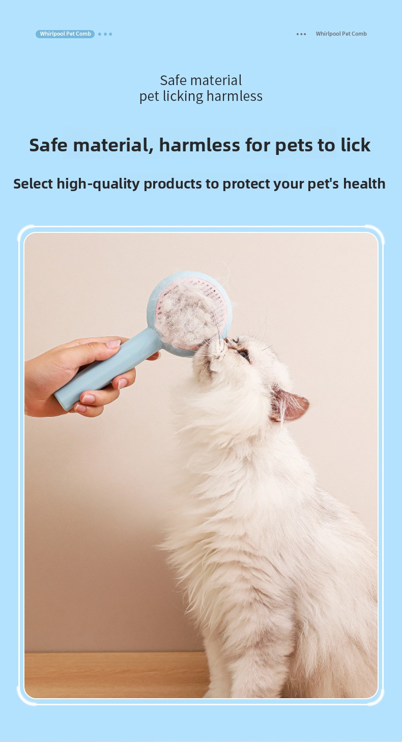 Cepillo autolimpiante para gatos con púas de acero: imagen adicional