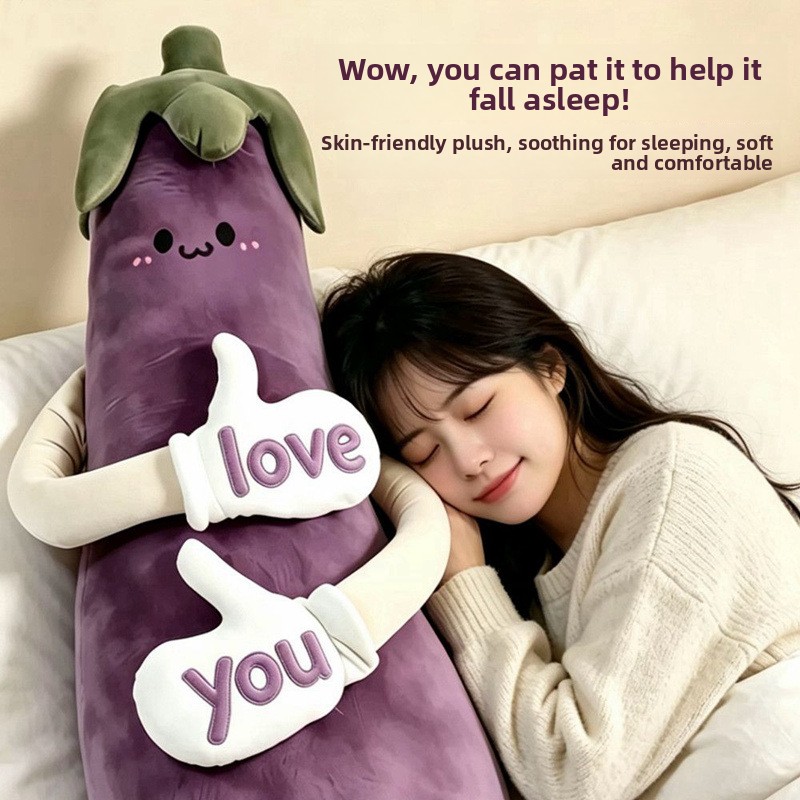 Cartoon Plush Sleep Pillow with Patting Function