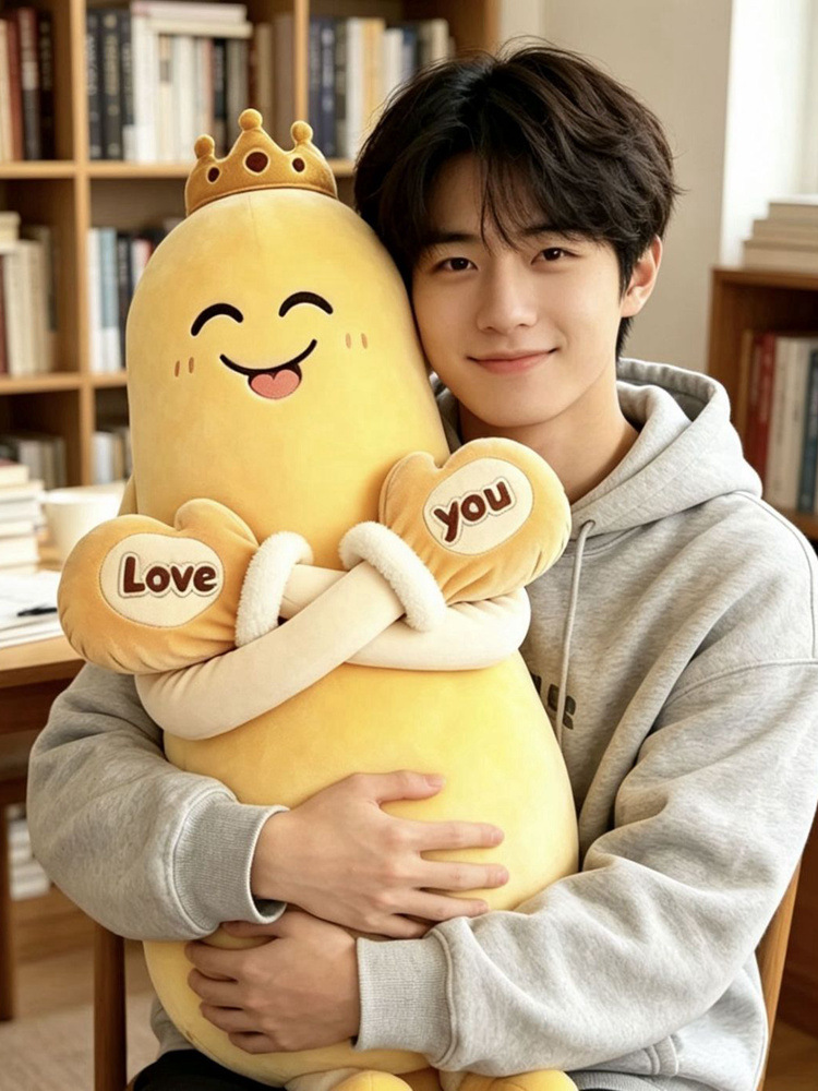 Cartoon Plush Sleep Pillow with Patting Function