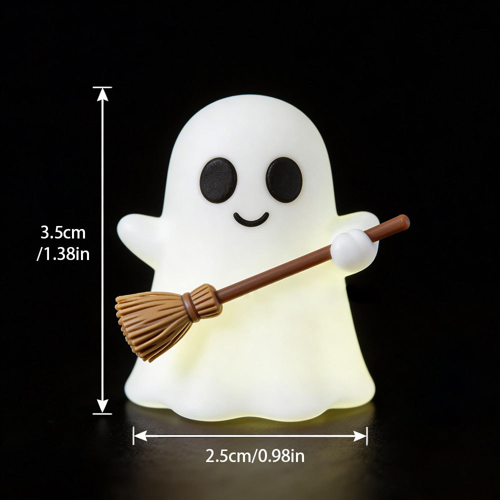 Glowing Halloween Ghost Desktop Ornament - PVC - product details