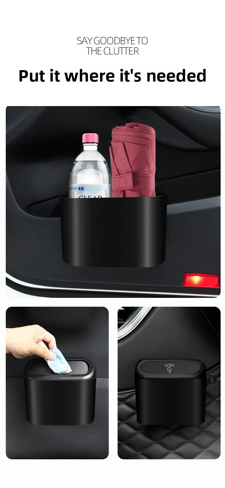 Cab-Tuck Car Trash Bin product photo 5
