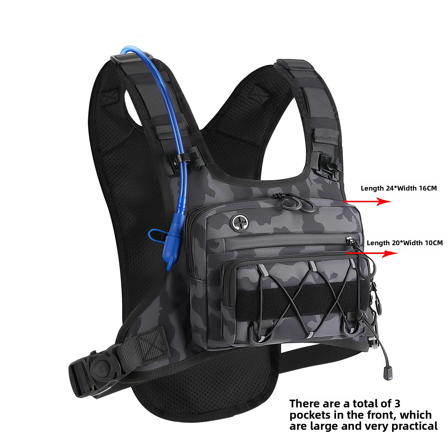 Mochila Táctica de Hidratación para Ciclismo y Senderismo
